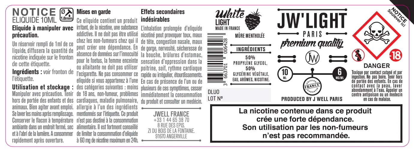 40X114 10ML WHITE-LIGHT-10ml-6mg