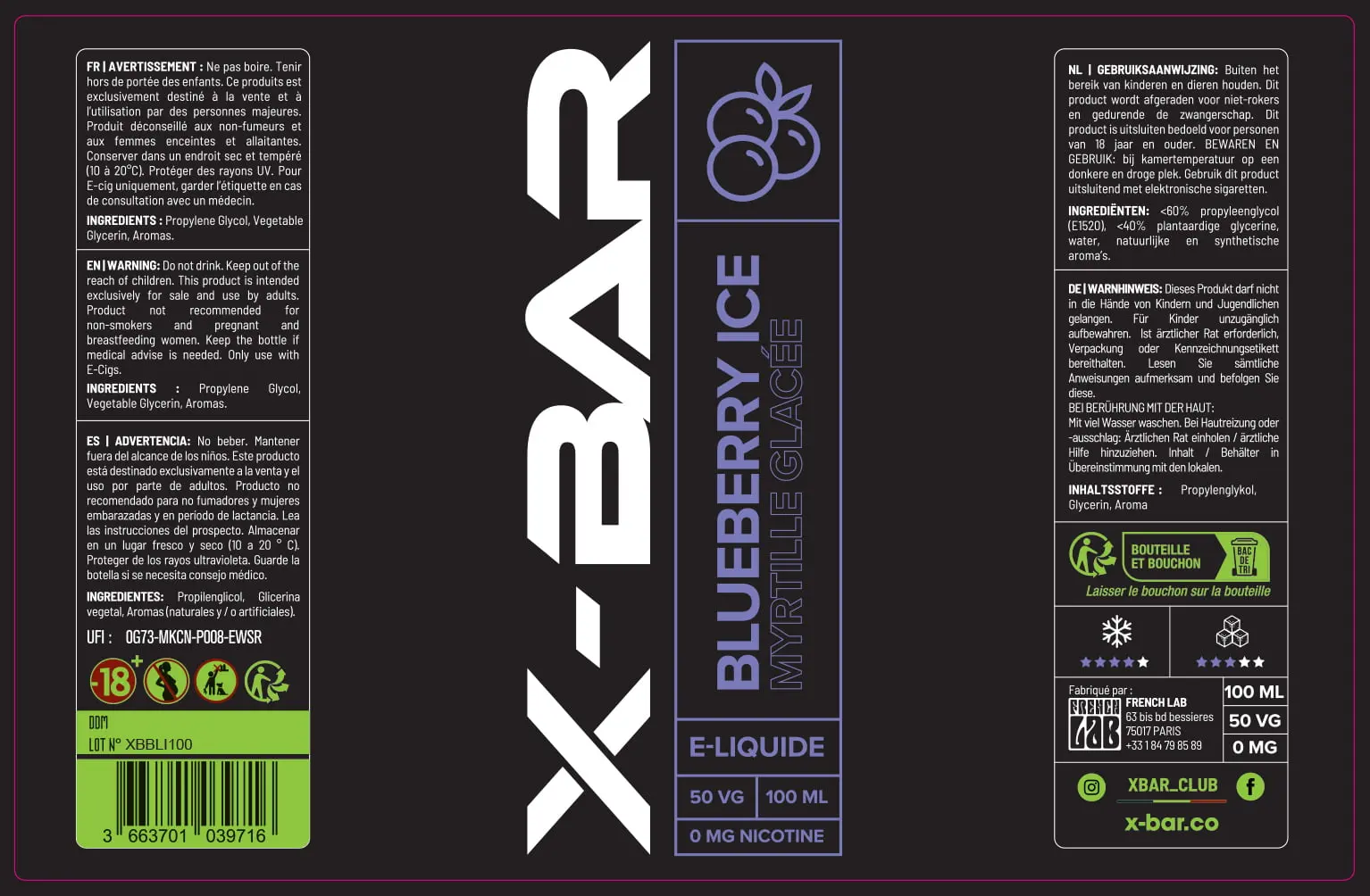 82X127 100ML X-BAR_LABEL_100ML_BLUEBERRY