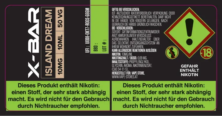 30X60 10ML XBAR_10ml_10mg_LABEL_AT 15