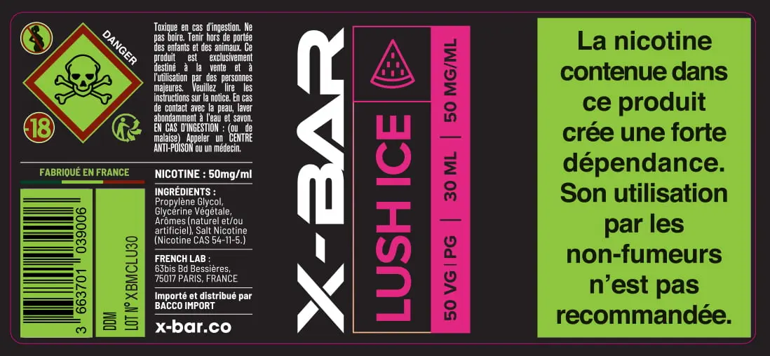 40X90 30ML XBAR_30ML_50MG_LUSH-ICE_Ma
