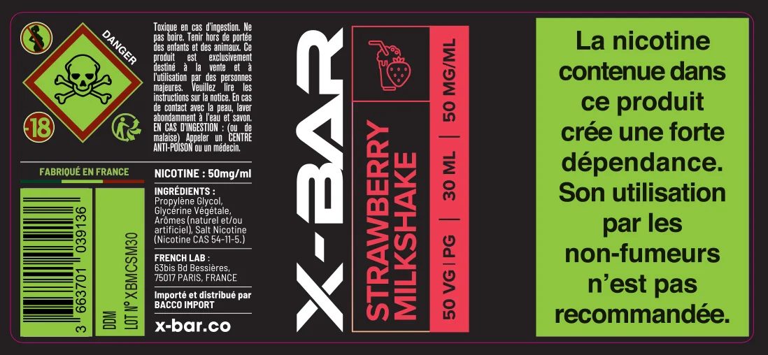 40X90 30ML XBAR_30ML_50MG_STRAWBERRY-MILK_Ma