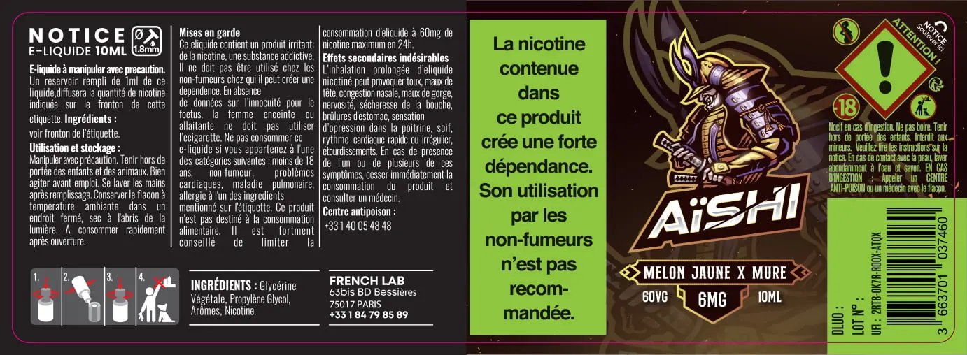 40X114 10ML XBAR_AISHI_10ml_6mg_LABEL