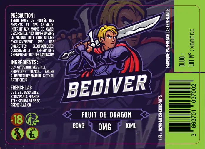 40X56 10ML XBAR_BEDIVER_10ml_0mg_LABEL