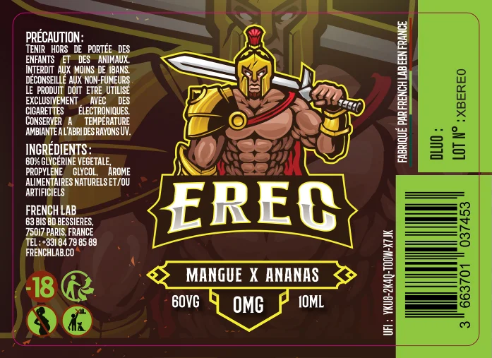 40X56 10ML XBAR_EREC_10ml_0mg_LABEL