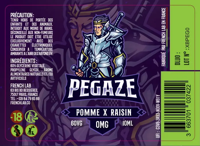 40X56 10ML XBAR_PEGAZE_10ml_0mg_LABEL