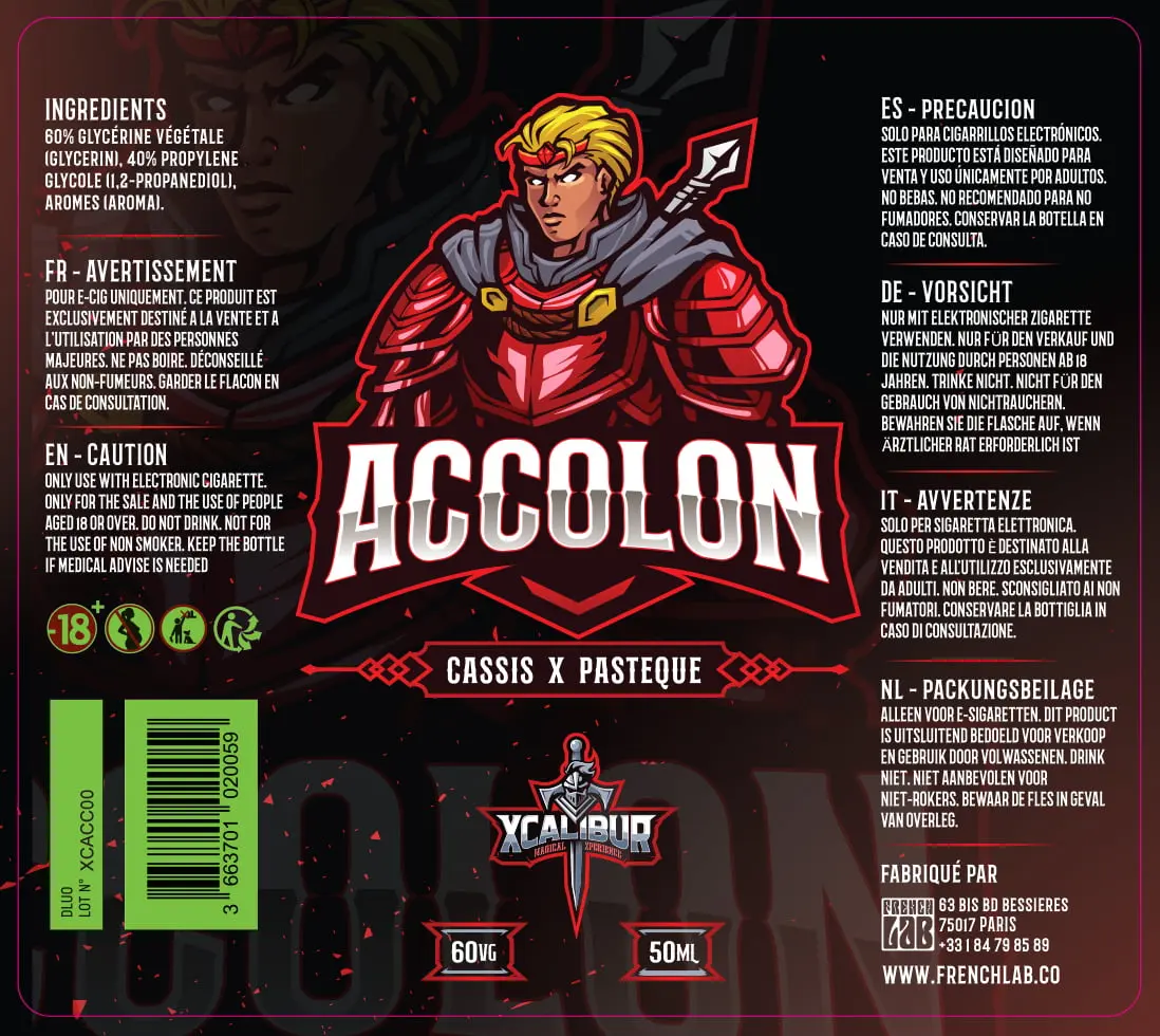 80X90 50ML XCACC - XCALIBUR ACCOLON-PPAG PELICOB