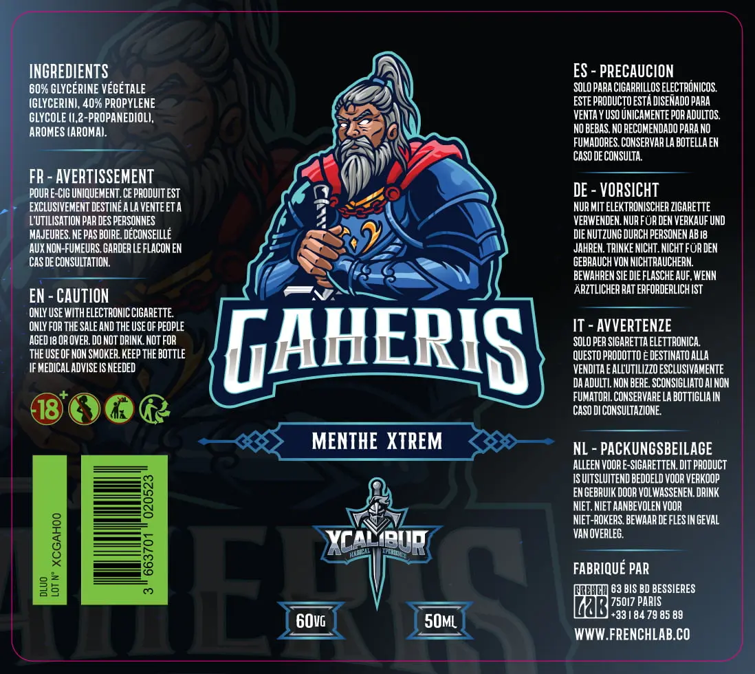 80X90 50ML XCALIBUR GAHERIS-PPAG PELICOB