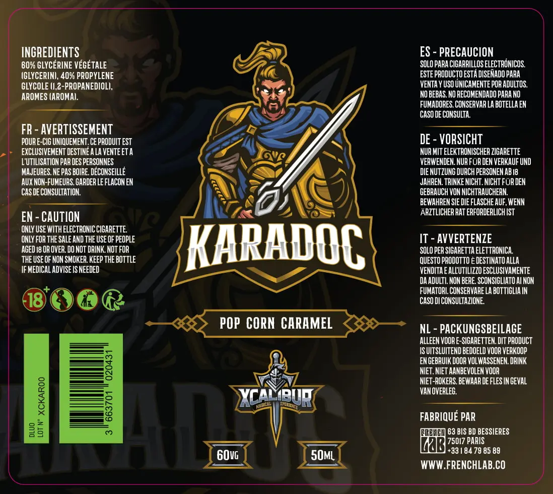 80X90 50ML XCALIBUR KARADOC-PPAG PELICOB