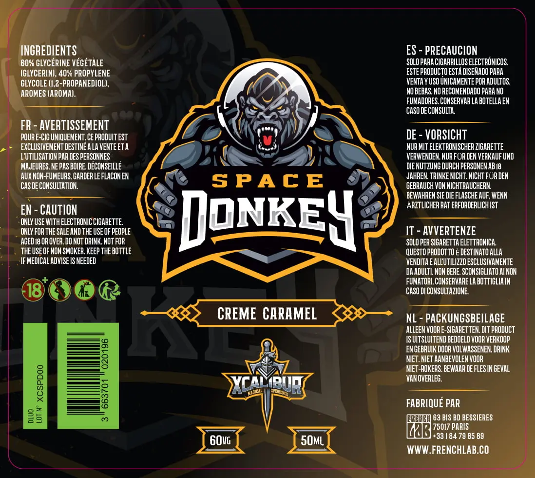 80X90 50ML XCALIBUR SPACEDONKEY-PPAG PELICOB