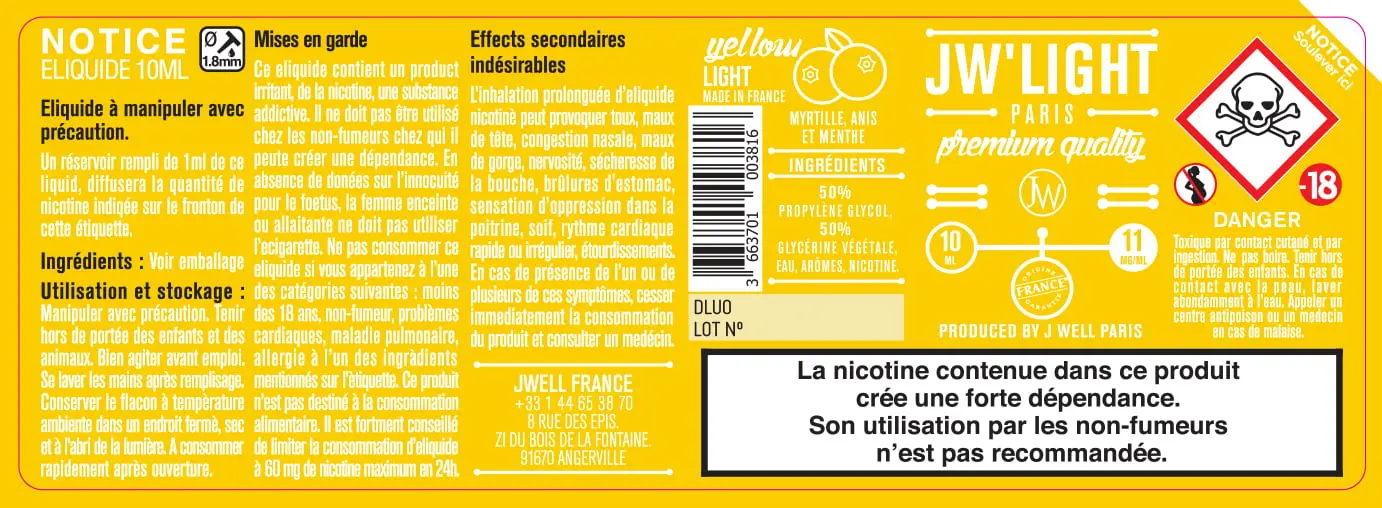 40X114 10ML YELLOW-LIGHT-10ml-11mg