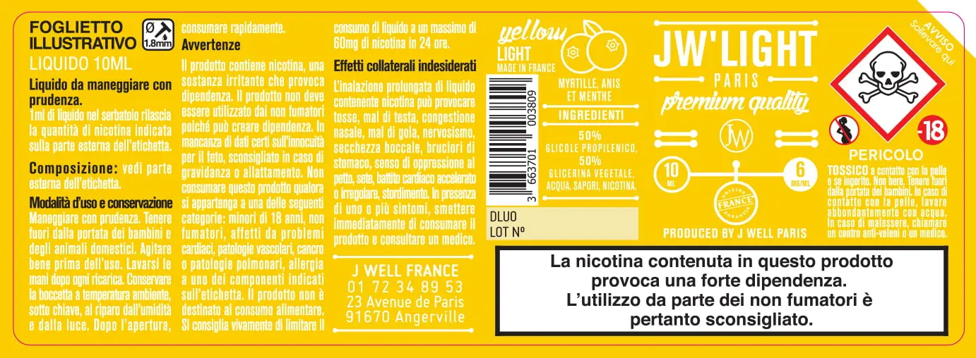 40X114 10ML YELLOW LIGHT 10ml-IT-6mg