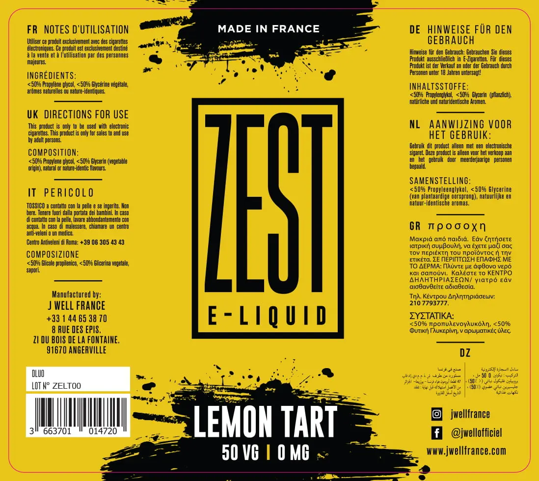 80X90 50ML ZEST LEMON-TART VB ETX