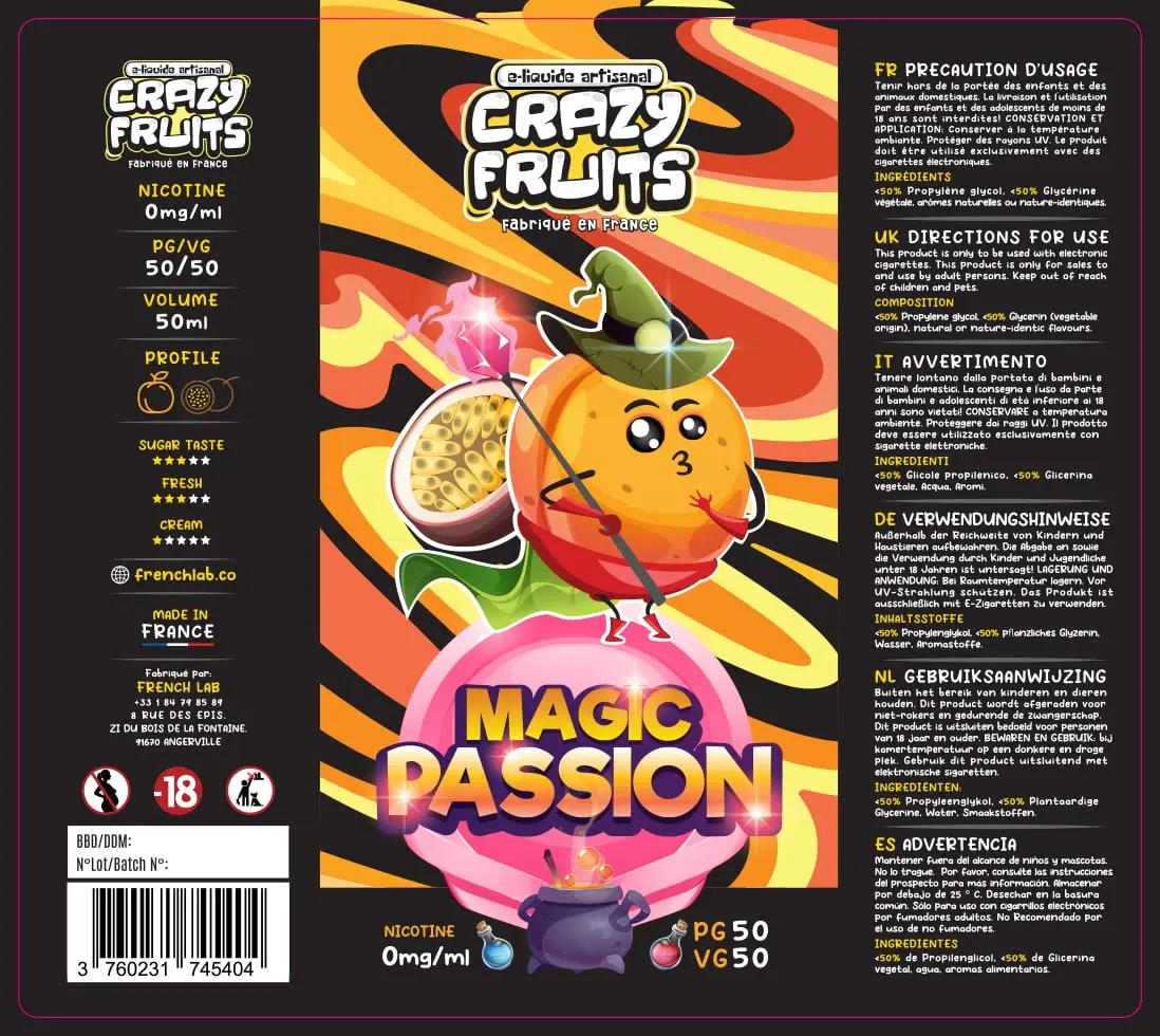80X90 50ML crazy fruit 50ml_MAGIC PASSION