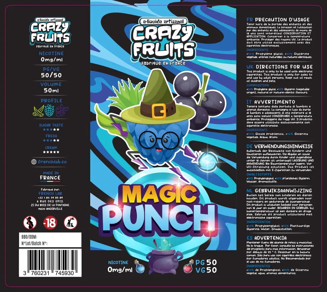 80X90 50ML crazy fruit 50ml_MAGIC PUNCH